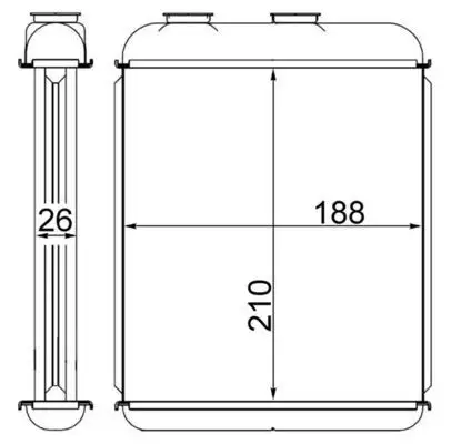 MAHLE AH41000S Kalorifer Radyatörü resmi