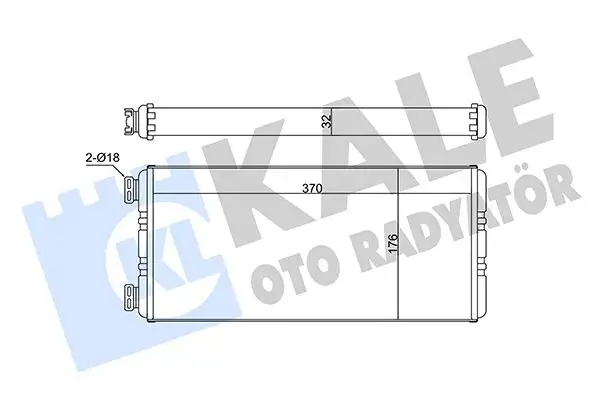 KALE 351715 Kalorifer Radyatörü A0008300720 resmi