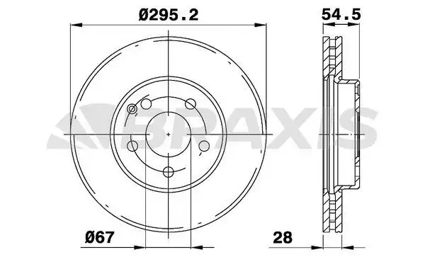 BRAXIS AE0175 Ön Fren Diski resmi