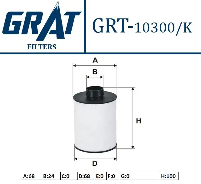 GRAT 10300K Yakıt Filtresi 77362340 resmi