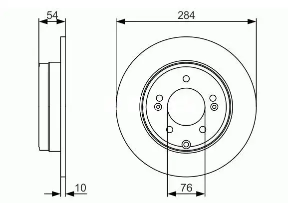 MGA 50392 Arka Fren Diski 584113K110 resmi