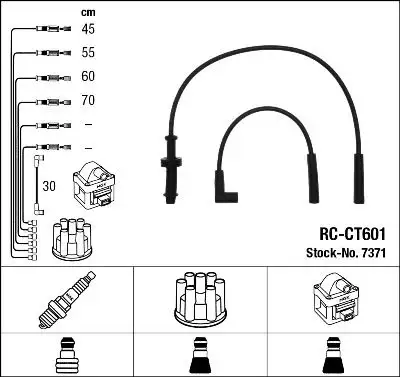 NGK 7371 (RCCT601) Buji Kablosu 9153775680 resmi