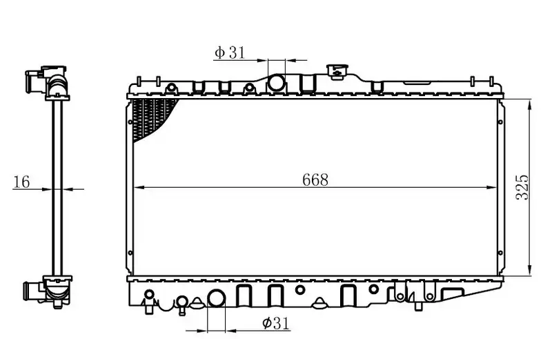 ORIS BTO053016 Radyatör resmi