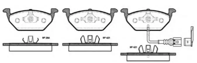 MGA 55199 Ön Fren Balatası 1J0698151G resmi