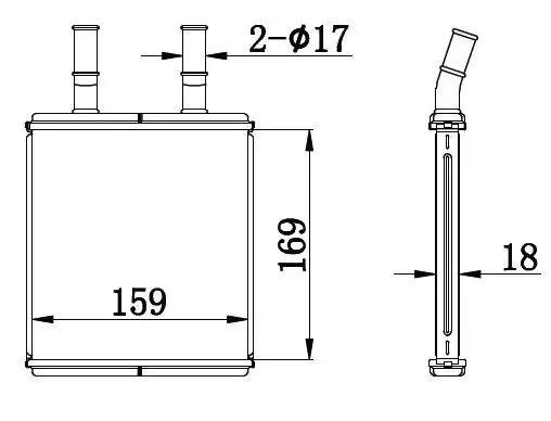 ORIS KHY093018 Kalorifer Radyatörü 972211C000 resmi