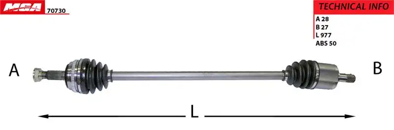 MGA 70730 Ön Aks (Sol) resmi