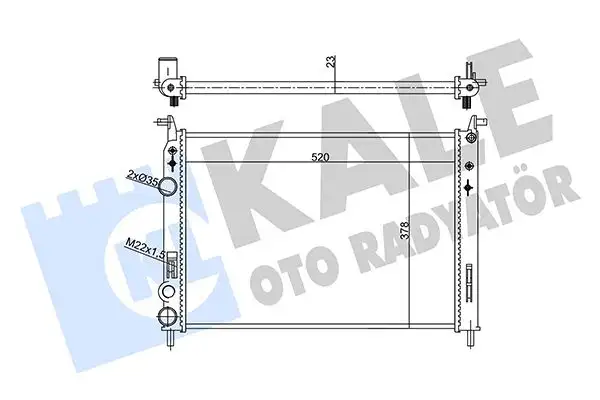 KALE 356950 Radyatör resmi