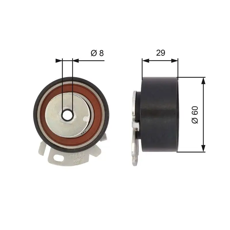 GATES T43068 Triger Gergi Rulmanı 46792898 resmi