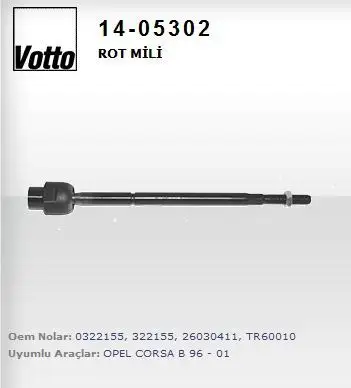 VOTTO 14-05302 Rot Mili 322155 resmi