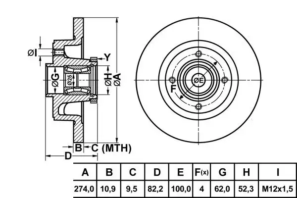 MGA 50149 Arka Fren Diski 7701206328 resmi
