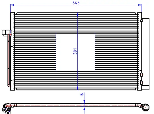 ORIS CBM362016 Klima Radyatörü 64508381362 resmi