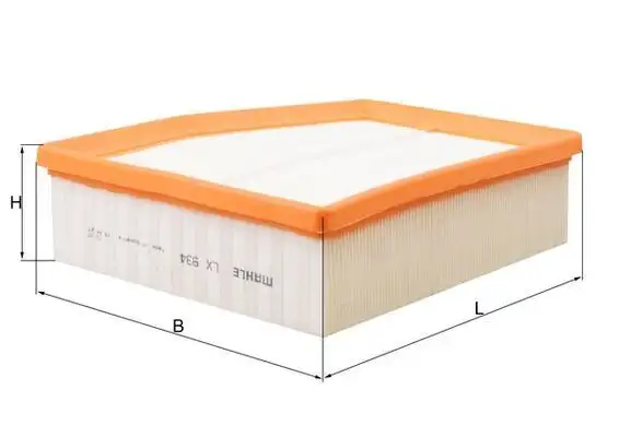 MAHLE LX934 Hava Filtresi 3D0129620B resmi