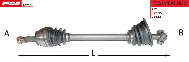 MGA 70216 Ön Aks (Sol) 7701349915 resmi