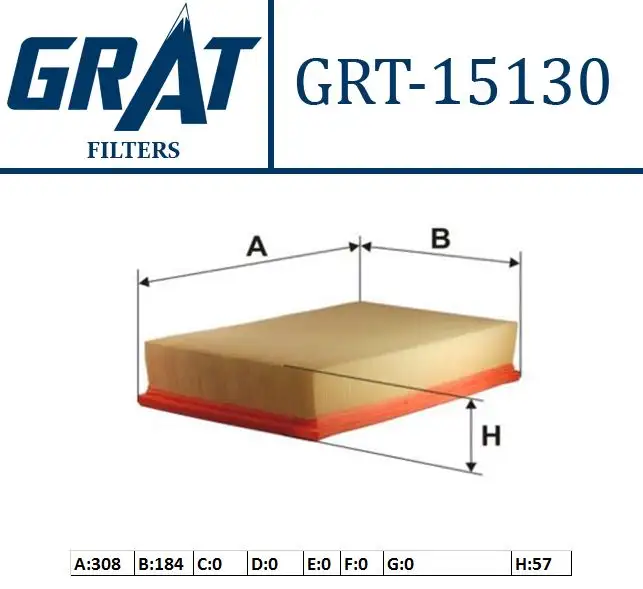 GRAT 15130 Hava Filtresi 5Q0129620B resmi