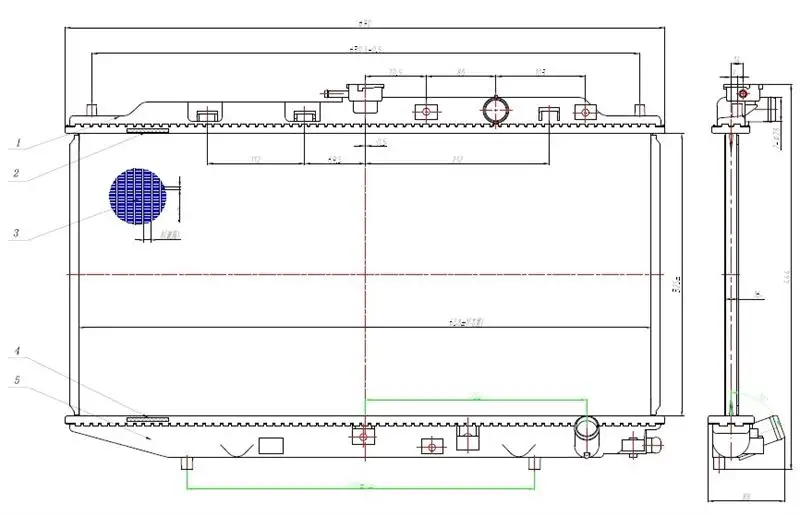 MGA 80482 Radyatör 19010PM4003 resmi