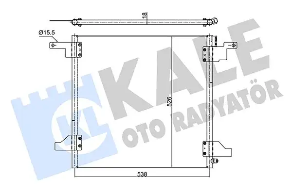KALE 345515 Klima Radyatörü A1638300070 resmi