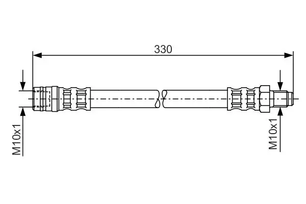 BOSCH 1987476081 Arka Fren Hortumu A1634201348 resmi