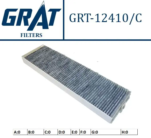 GRAT 12410C Polen Filtresi (Karbonlu) 6447GW resmi