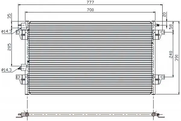MGA 82116 Klima Radyatörü 8200008763 resmi