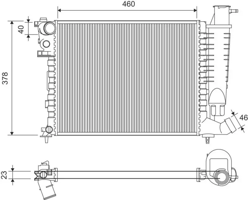 VALEO 816715 Radyatör resmi