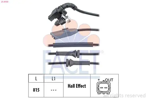 FACET 21.0150 ABS Hız Sensörü (Arka) 4545K8 resmi