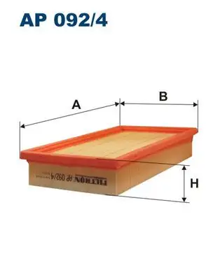 FILTRON AP092/4 Hava Filtresi 46809151 resmi