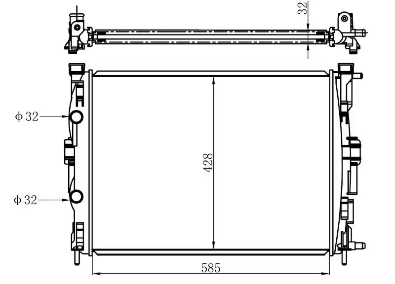 ORIS BRN018022 Radyatör 8200117609 resmi