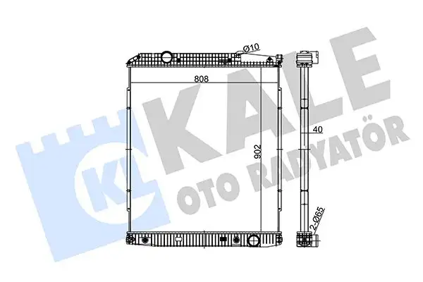 KALE 349520 Radyatör A9425001003 resmi