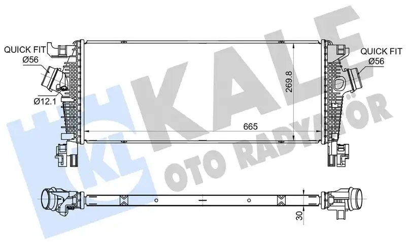 KALE 375685 Turbo Radyatörü 13393988 resmi