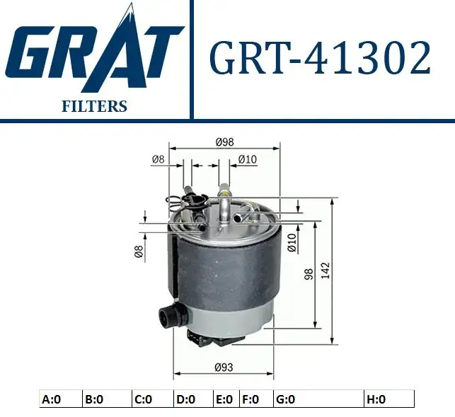 GRAT 41302 Yakıt Filtresi 16400JD52C resmi