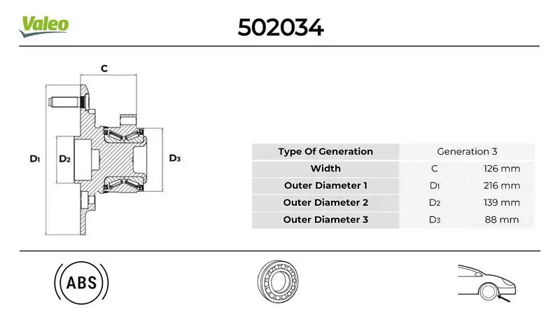 VALEO 502034 Ön Poyra resmi