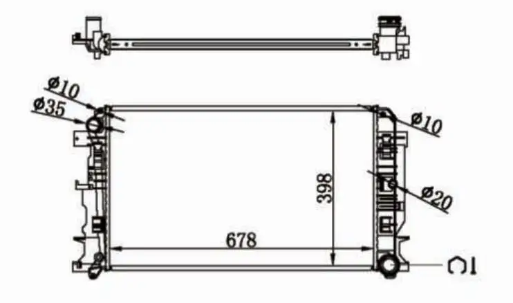 MGA 80598 Radyatör 2E0121253A resmi