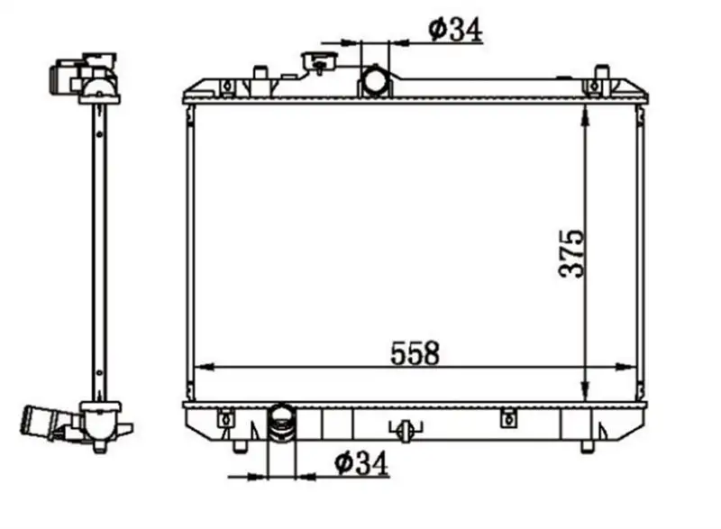 MGA 80689 Radyatör 1770063J00 resmi
