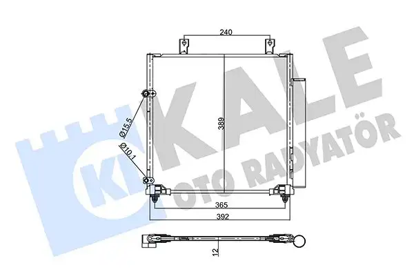 KALE 358045 Klima Radyatörü 7812A339 resmi