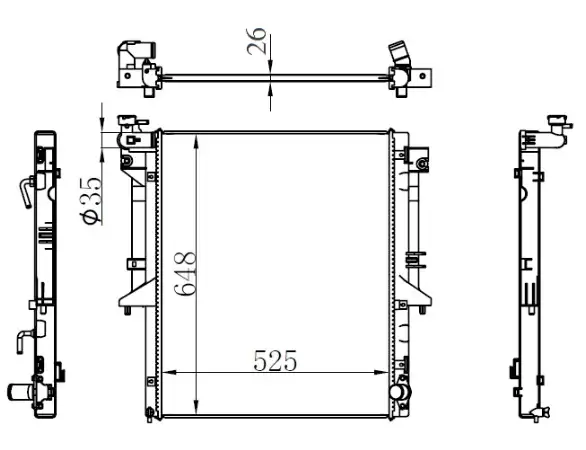 ORIS BMI281026 Radyatör MN135120 resmi