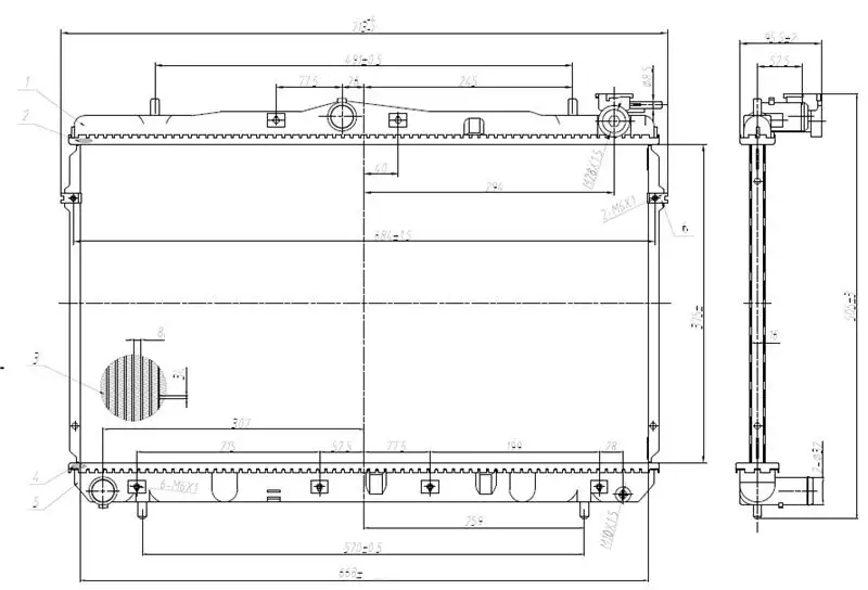 MGA 80481 Radyatör 2531029010 resmi