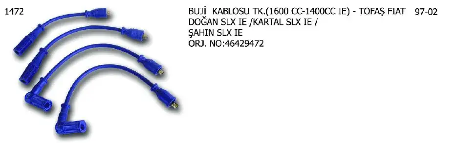 ÜNÜVAR 1472 Buji Kablosu 46429472 resmi
