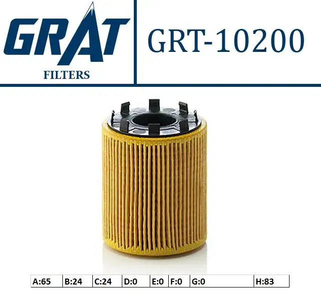 GRAT 10200 Yağ Filtresi 735000049 resmi