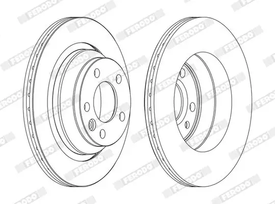 FERODO DDF1698C Arka Fren Diski 7L6615601E resmi