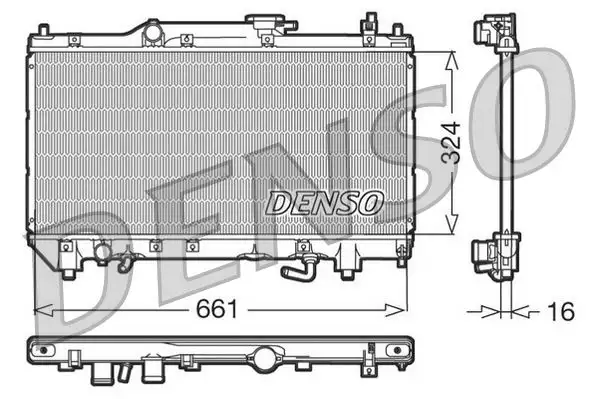DENSO DRM50017 Radyatör resmi