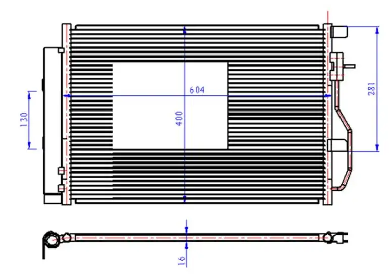 ORIS CCH762016 Klima Radyatörü 96943762 resmi