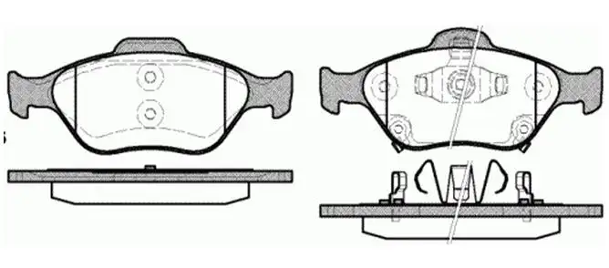 MGA 55288 Ön Fren Balatası 044650D050 resmi