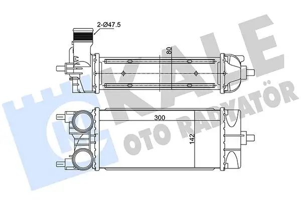 KALE 375660 Turbo Radyatörü GN116K775AB resmi