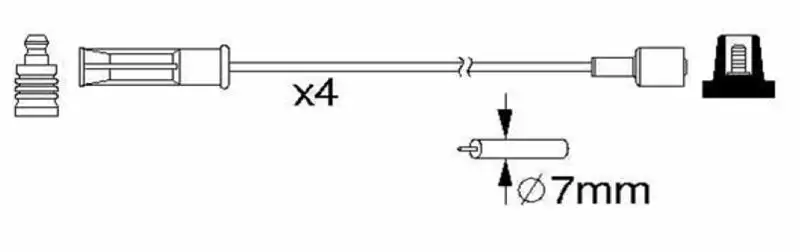 DODUCO 7681 Buji Kablosu 7700273226 resmi