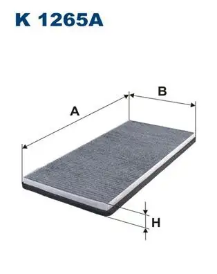 FILTRON K1265A Polen Filtresi (Karbonlu) resmi