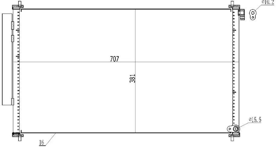 ORIS CHN840016 Klima Radyatörü 80110T0AA01 resmi