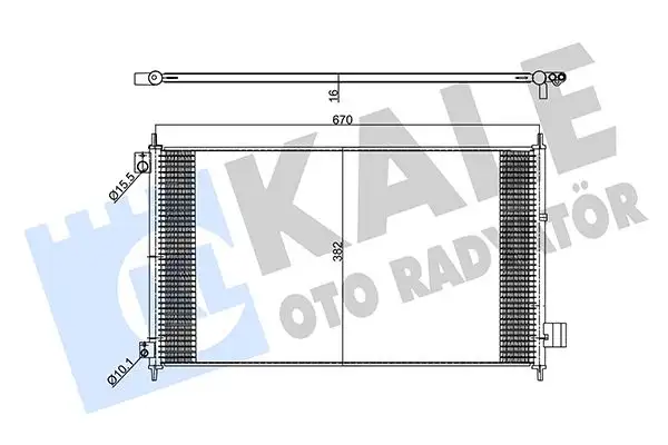KALE 357990 Klima Radyatörü resmi
