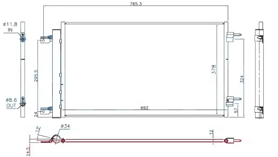 ORIS COP982012 Klima Radyatörü 39131675 resmi