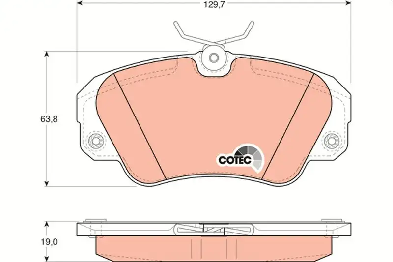 TRW GDB957 Ön Fren Balatası resmi