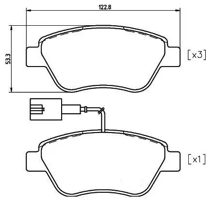 MGA 55500 Ön Fren Balatası 55174420 resmi